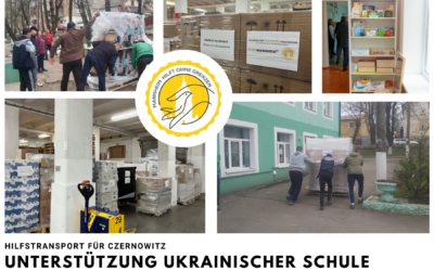 Hilfstransport für Czernowitz – Unterstützung ukrainischer Schule